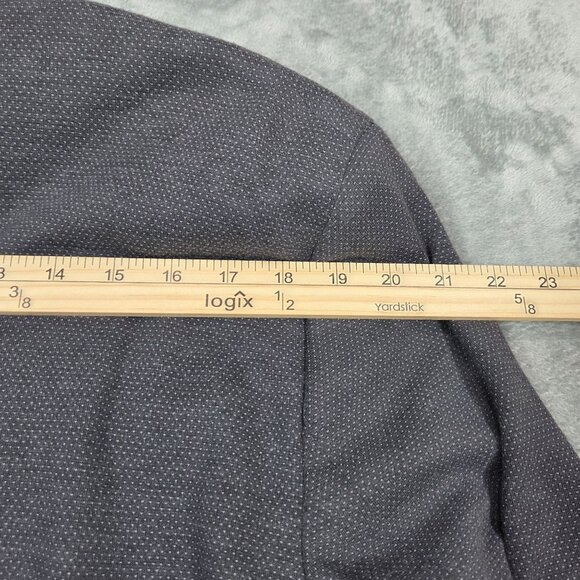 El Ganso Sport Coat Mens 48 Gray Microdot Unstructured Preppy Blazer Jacket - Picture 13 of 14